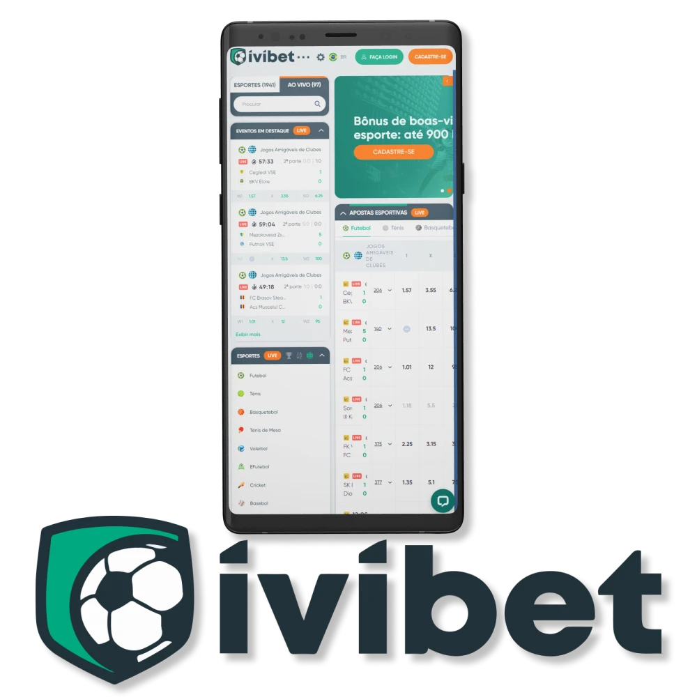 Baixe e instale o aplicativo Ivibet em seu dispositivo.