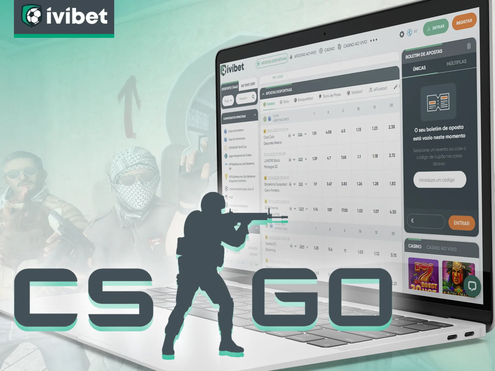 Faça suas apostas no CS:GO com a Ivibet.