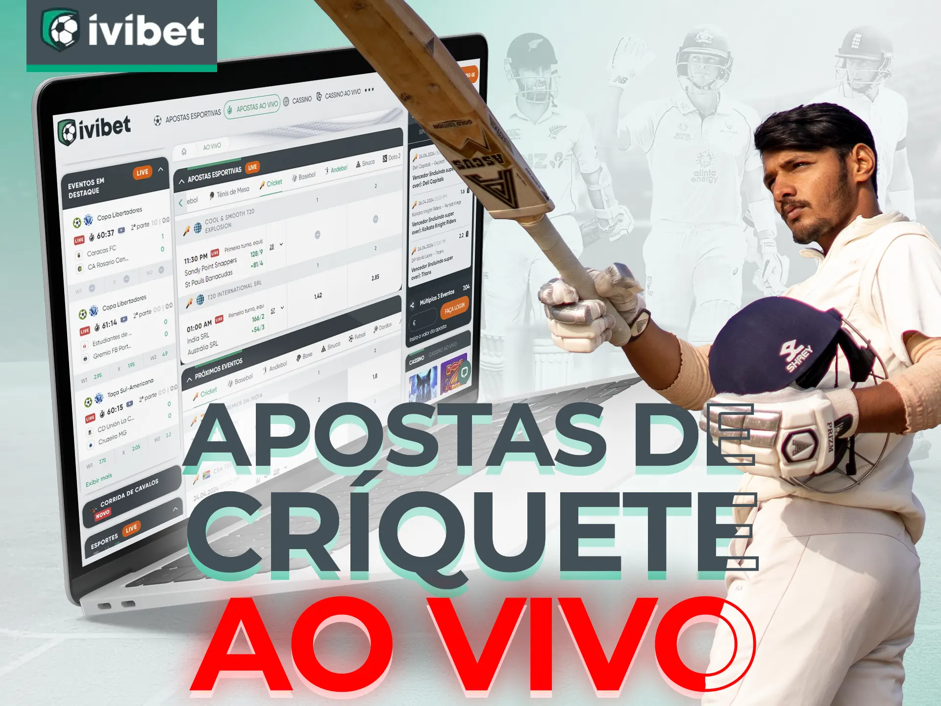 Aproveite a oportunidade para fazer uma aposta em uma partida de críquete ao vivo no Ivibet.