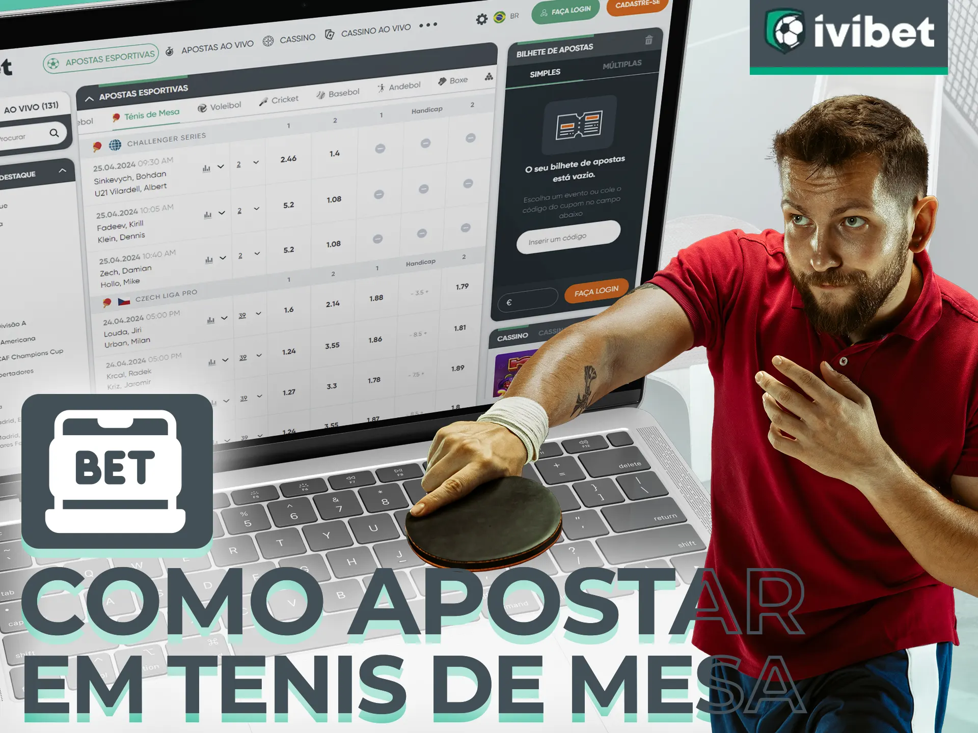 Descubra como apostar no Ténis de Mesa na Unibet.