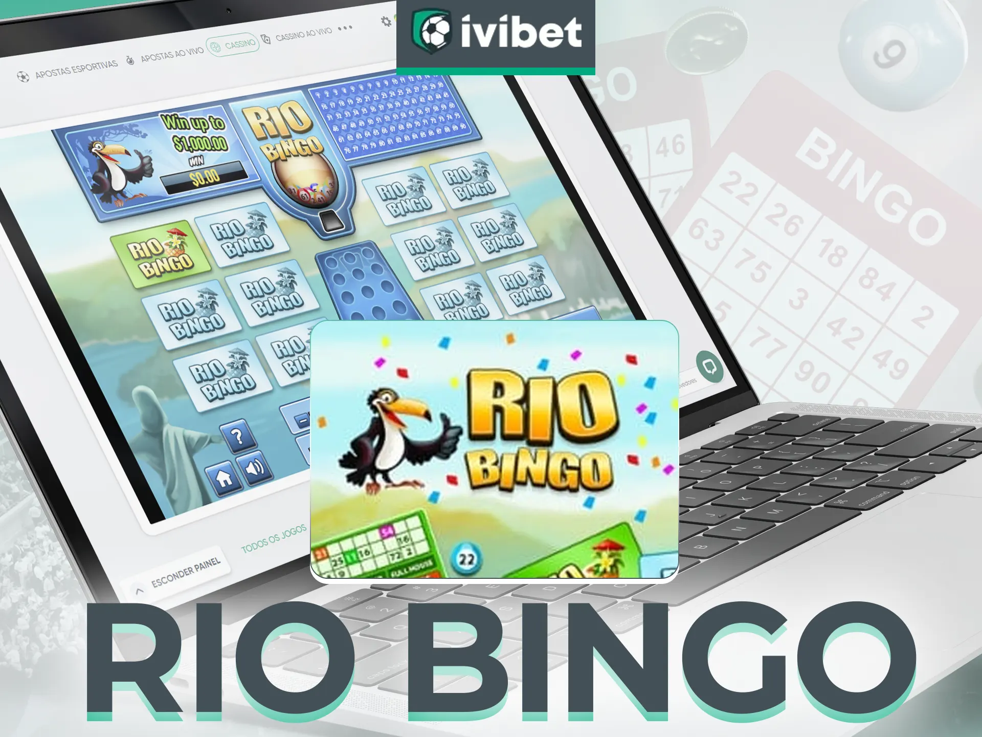 Rio Bingo da Ivibet - Jogos de bingo de 90 bolas, automatizados.