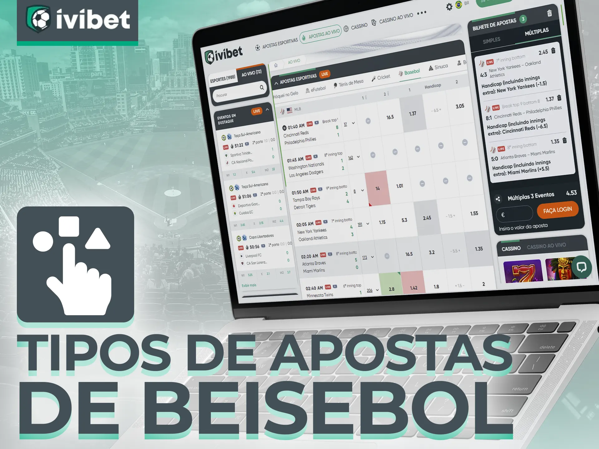 Conheça todos os tipos de apostas em Beisebol na Ivibet.