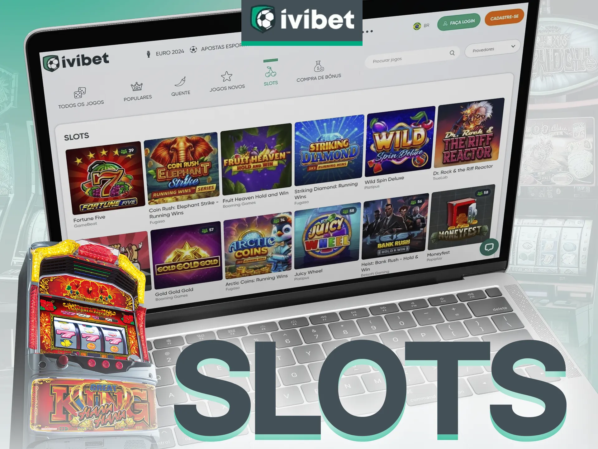 Ivibet oferece mais de 8.000 slots.